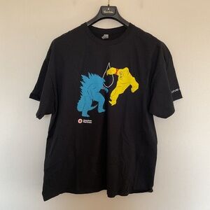 American Red Cross GODZILLA x KING KONG New Empire Movie Promo T-Shirt Mens 2XL